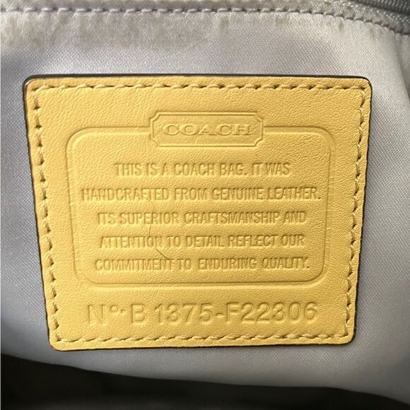 Coach Kristin F22306 in Buttercup Leather Crossbody/Shoulder Bag w/Gold Fittings - Picture 8 of 13